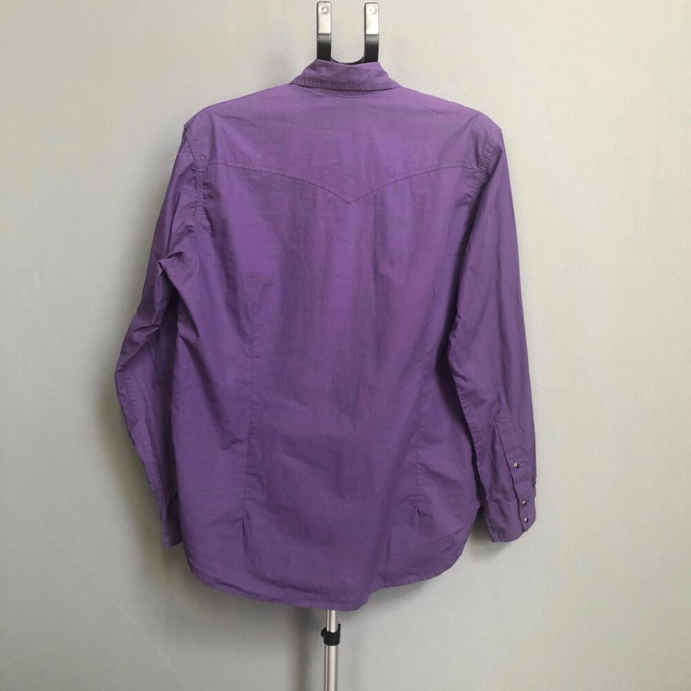 Panhandle Women's Purple Embroidered Western Ebony Snap Shirt Size Plus size 1X - Picture 2 of 8